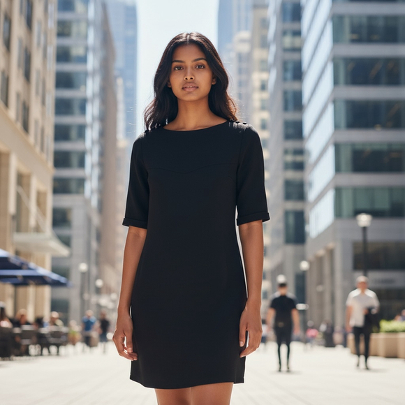 A.P.C. Dresses & Skirts - A.P.C. Rue Madame Paris Navy Crepe Dress Pockets, S